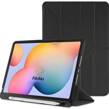 Fibaks Apple iPad 7. 8. 9. Nesil 10.2 Kılıf Tri Folding Standlı Kalemlikli Kalem Bölmeli 3 Katlamalı Standlı Uyku Modlu Smart Kapak