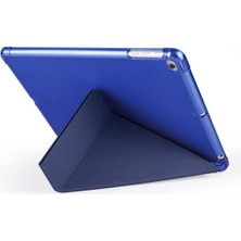 Fibaks Apple iPad 7. 8. 9. Nesil 10.2 Kılıf Tri Folding Standlı Kalemlikli Kalem Bölmeli 3 Katlamalı Standlı Uyku Modlu Smart Kapak