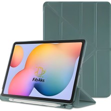 Fibaks Apple iPad 7. 8. 9. Nesil 10.2 Kılıf Tri Folding Standlı Kalemlikli Kalem Bölmeli 3 Katlamalı Standlı Uyku Modlu Smart Kapak