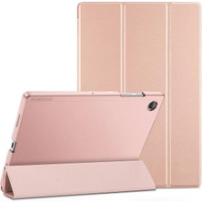 Samsung Galaxy Tab A8 SM-X200 2021 Kılıf Pu Deri Ön Arka Tam Koruma Standlı Katlanabilir Uyku Modlu Smart Kapak