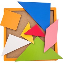 New 7 Parça Ahşap Tangram HMH-154