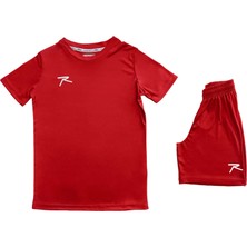 Raru Çocuk T-Shirt Şort Takım Paulus Kırmızı