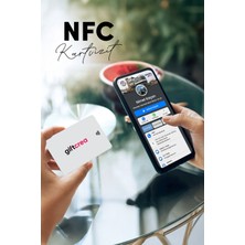 Giftcrea Kişiselleştirilebilir Nfc Kartvizit , Kişiye ve Firmalara Özel Dijital Kartvizit - Beyaz