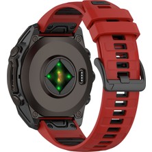 Daart Garmin Fenix 8 47MM / Fenix E 47MM / Quatix 7 Pro Evrensel Silikon Saat Bandı (Yurt Dışından)