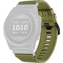 Daart Garmin Fenix 8 51MM / Enduro 3 / Instinct 2x 26MM Hızlı Bırakma Naylon Kanvas Saat Kayışı (Yurt Dışından)