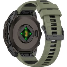 Daart Garmin Fenix 8 51MM / Enduro 3 / Instinct 2x Evrensel Silikon Saat Kordonu (Yurt Dışından)