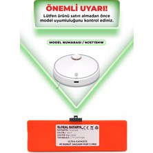 Global Batarya Xiaomi Mi Robot Vacuum Mop 2 Pro Uyumlu Robot Süpürge Bataryası 14.4V 6400MAH Li-Ion Pil (Yüksek Kapasite)