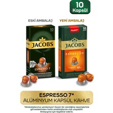 Jacobs Espresso 7 Classico Nespresso Uyumlu Alüminyum Kapsül Kahve 10 Adet X 3 Paket