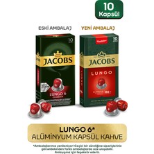 Jacobs Lungo 6 Classic Nespresso Uyumlu Alüminyum Kapsül Kahve 10 Adet X 5 Paket