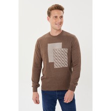 Tony Montana Geometrik Desen Serisi -1- Fit Triko Kazak- T-1272
