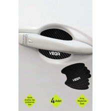 Lada Vega Iç Kapı Kollarına Özel Karbon Çizik Önleyici Folyo ile Şıklık ve Koruma Vega Yazılı