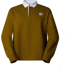 The North Face Heritage Rugby Erkek Sweatshirt Moss Green
