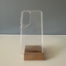 Luxury Aksesuar Samsung Galaxy S24 Şeffaf Köşe Korumalı Darbe Emici Sert Silikon Kılıf