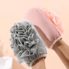 Jinlin Shop B Gri Stil Iki Taraflı Peeling Eldiven Sünger Banyo Fırçası Vücut Yıkama Scrub Banyo Fırçası Banyo Vücut Fırçası Sünger Yıkama Peeling Eldiven (Yurt Dışından)