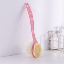 Jinlin Shop B Bu Tarzı Yeni Uzun Saplı Plastik Banyo Duş Sırt Fırçası Sünger Cilt Temizleme Fırçaları Vücut Banyo Aksesuarları Temizlik Aracı (Yurt Dışından)