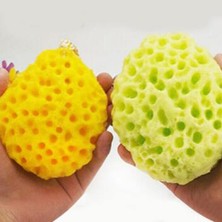 Jinlin Shop B Turuncu Tarzı 1 Adet Yumuşak Banyo Duş Süngeri Vücut Temizleme Süngeri Vücut Banyo Duş Spa Peeling Yüz Yıkama Temizleme Sünger Scrubber (Yurt Dışından)