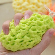 Jinlin Shop B Turuncu Tarzı 1 Adet Yumuşak Banyo Duş Süngeri Vücut Temizleme Süngeri Vücut Banyo Duş Spa Peeling Yüz Yıkama Temizleme Sünger Scrubber (Yurt Dışından)