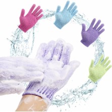 Jinlin Shop B Mor 1 Adet Tarzı Yeni Soyma ve Peeling Eldiveni Duş Scrub Eldiveni Direnç Vücut Masaj Sünger Yıkama Cilt Nemlendirme Spa Köpük (Yurt Dışından)