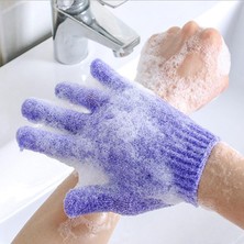Jinlin Shop B Mor 1 Adet Tarzı Yeni Soyma ve Peeling Eldiveni Duş Scrub Eldiveni Direnç Vücut Masaj Sünger Yıkama Cilt Nemlendirme Spa Köpük (Yurt Dışından)