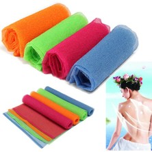 Jinlin Shop B 90CM x 30CM Cilt Bez Peeling Yıkama Bezi Nazik Vücut Naylon Fileli Banyo Duş Havlu Cilt Cilalama Havlu (Yurt Dışından)