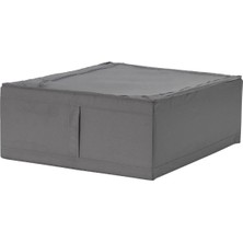 IKEA Skubb Hurç, Koyu Gri, 43X53X19 Cm, Yatak Altı Yastık Çarşaf Nevresim Giysi Saklama Kutusu Hurç Kutu