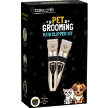 Concord Turbo Kedi Köpek Tıraş Seti Pet Evcil Hayvan Tüy Kesme Tıraş Makinesi