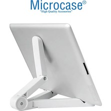 Microcase Honor Pad X8A 11 Inch Tablet Için Bluetooth Klavye + Mouse + Tablet Standı - AL4514 Beyaz