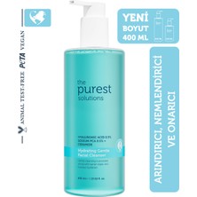 The Purest Solutions Kuru ve Karma Ciltler Için Nemlendirici ve Bariyer Onarıcı Hyalüronik Asit Yüz Temizleme Jeli 400 ml