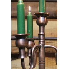 Turna Bakır Vintage 4lü Şamdan Oksit Mum  TURNA2612-3