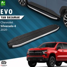 S-Dizayn Chevrolet Silverado 4 Evo Krom Yan Basamak 213 Cm 2020 Üzeri A+ Kalite