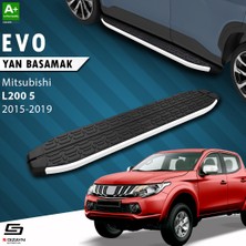 S-Dizayn Mitsubishi L200 5 Evo Aluminyum Yan Basamak 193 Cm 2015-2019 A+ Kalite