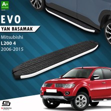 S-Dizayn Mitsubishi L200 4 Evo Aluminyum Yan Basamak 193 Cm 2006-2015 A+ Kalite