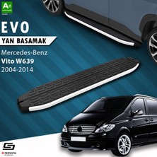 S-Dizayn Mercedes Vito W639 Kısa Şase Evo Aluminyum Yan Basamak 233 Cm 2004-2014 A+ Kalite