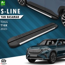 S-Dizayn TOGG T10X S-Line Aluminyum Yan Basamak 203 Cm 2023 Üzeri A+ Kalite