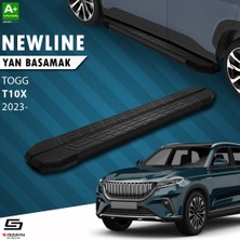 S-Dizayn TOGG T10X NewLine Siyah Yan Basamak 203 Cm 2023 Üzeri A+ Kalite