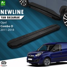 S-Dizayn Opel D Uzun Şase Newline Siyah Yan Basamak 229 cm 2011-2018 A+ Kalite
