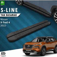 S-Dizayn Nissan X-Trail T33 S-Line Siyah Yan Basamak 183 Cm 2022 Üzeri A+ Kalite