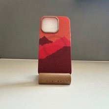 Luxury Aksesuar Apple iPhone 14 Pro Max Premium Desenli Magsafe Özellikli Karbon Fiber Koruyucu Kılıf
