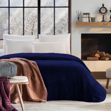 Özdilek Prestige Çift Kişilik Kutulu Battaniye Lacivert 220  x  240