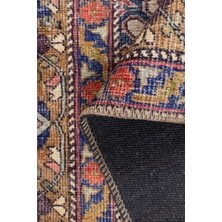Artloop Blues Vintage Desenli Dokuma Taban Dekoratif Renkli Halı Al 430