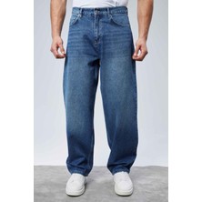 Cedy Denım Erkek Yüksek Bel Baggy Skater Jean
