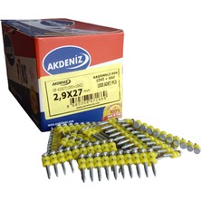 Akdeniz T30/38-A2 Havalı Beton Çivi Çakma Tabancası + Akdeniz 2.9 x 27 mm Metal Beton Pin Çivi Gaz Hariç 5000 Adet Çivi