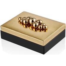 Lamedore Rollıng Stone Black Gold Large Box 27*20*8 cm