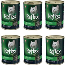 Reflex Tavuklu Kedi Konserve Mama 400GR x 6 Adet