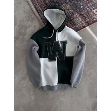 Adisia W Nakış Işlemeli Kapüşonlu Sweatshirt - Haki