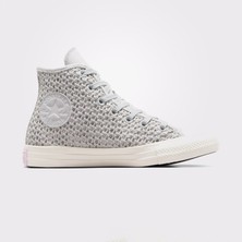 Converse Chuck Taylor All Star Kadın Gri Işlemeli Sneaker