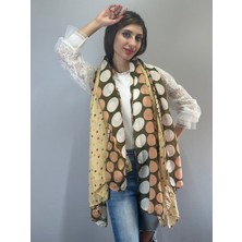 Gönülden Tasarım Puantiyeli Kadın Renkli Kadın Fular Şal 165X105 cm