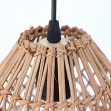 Zaria El Yapımı Rattan Mini Lamba & Sarkıt (16X18CM)