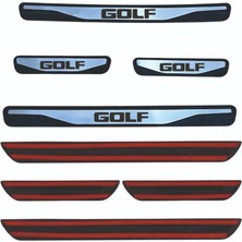 Golf 8 Kapı Eşiği 2020 ve Üzeri New Krom Kapı Eşiği 4 Parça Paslanmaz Çelik