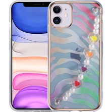 Nova Global Apple iPhone 11 Uyumlu Pilla Kapak - Pembe - Yeşil